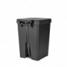 Кош за боклук с педал Brabantia StepUp 1008482, 25 л, Екологични материали, Голям отвор, Тъмносив