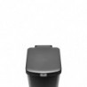 Кош за боклук с педал Brabantia StepUp 1008482, 25 л, Екологични материали, Голям отвор, Тъмносив