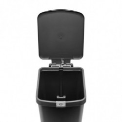 Кош за боклук с педал Brabantia StepUp 1008482, 25 л, Екологични материали, Голям отвор, Тъмносив