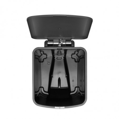 Кош за боклук с педал Brabantia StepUp 1008482, 25 л, Екологични материали, Голям отвор, Тъмносив