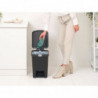 Кош за боклук с педал Brabantia StepUp 1008482, 25 л, Екологични материали, Голям отвор, Тъмносив