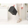 Кош за боклук с педал Brabantia StepUp 1008482, 25 л, Екологични материали, Голям отвор, Тъмносив