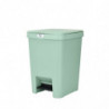 Кош за боклук с педал Brabantia StepUp 1008484, 25 л, Екологични материали, Голям отвор, Светлозелен