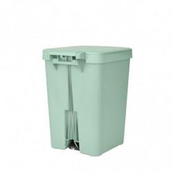 Кош за боклук с педал Brabantia StepUp 1008484, 25 л, Екологични материали, Голям отвор, Светлозелен