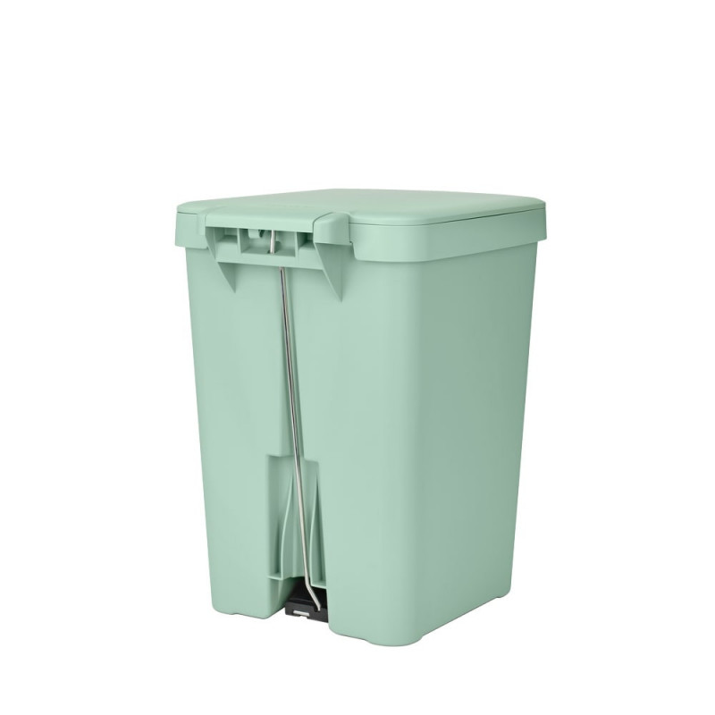 Кош за боклук с педал Brabantia StepUp 1008484, 25 л, Екологични материали, Голям отвор, Светлозелен