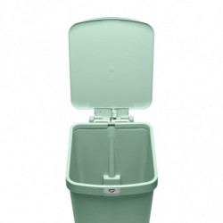 Кош за боклук с педал Brabantia StepUp 1008484, 25 л, Екологични материали, Голям отвор, Светлозелен