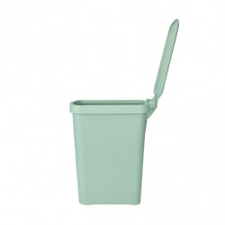 Кош за боклук с педал Brabantia StepUp 1008484, 25 л, Екологични материали, Голям отвор, Светлозелен