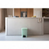 Кош за боклук с педал Brabantia StepUp 1008484, 25 л, Екологични материали, Голям отвор, Светлозелен