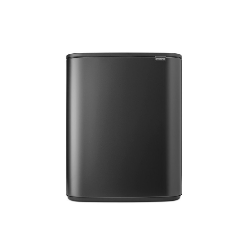Кош за боклук Brabantia Bo Touch 1008858, 60 л, Плавно и безшумно отваряне, Голям отвор, Сив