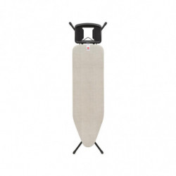 Маса за гладене Brabantia B 1008893, 124x38 см, 7 позиции за регулиране, Голяма поставка за ютия, Светлосив