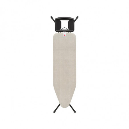 Маса за гладене Brabantia B 1008893, 124x38 см, 7 позиции за регулиране, Голяма поставка за ютия, Светлосив