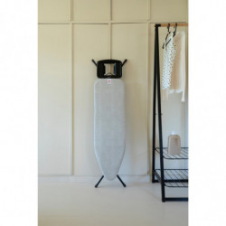 Маса за гладене Brabantia B 1008893, 124x38 см, 7 позиции за регулиране, Голяма поставка за ютия, Светлосив
