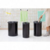 Кош за пране Brabantia 1008916, 35 л, Пластмасов капак, Пълнене без отваряне, Вентилационни отвори, Черен