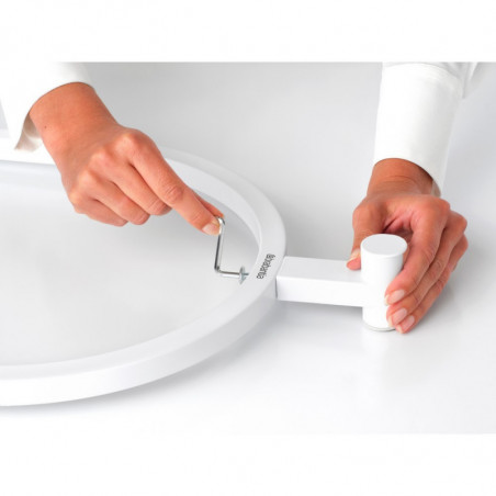 Многофункционална закачалка за дрехи Brabantia Linn 1008928, 3 рафта, Овална част за закачане на сако, Устойчива на корозия, Бял