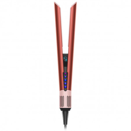 Преса за коса Dyson HT01 Airstrait StrBz/BhPk 560844-01, 1600W, Маx 140C, Йонизация, 6 нива на темп, Щадяща косата, Медно покритие, LCD дисплей, Ягодов бронз