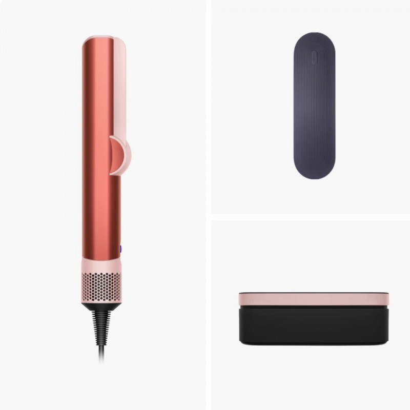 Преса за коса Dyson HT01 Airstrait StrBz/BhPk 560844-01, 1600W, Маx 140C, Йонизация, 6 нива на темп, Щадяща косата, Медно покритие, LCD дисплей, Ягодов бронз