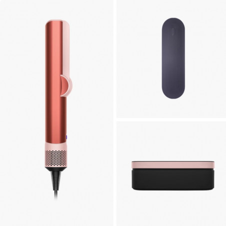 Преса за коса Dyson HT01 Airstrait StrBz/BhPk 560844-01, 1600W, Маx 140C, Йонизация, 6 нива на темп, Щадяща косата, Медно покритие, LCD дисплей, Ягодов бронз