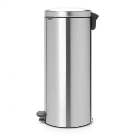 Кош за боклук с педал Brabantia NewIcon 649056, 30 л, Плавно затваряне, Противоплъзгаща основа, Инокс/Мат