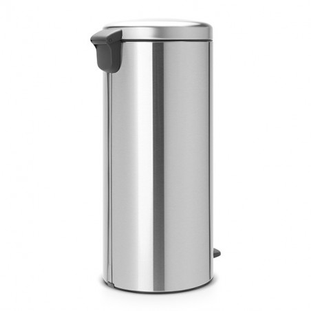 Кош за боклук с педал Brabantia NewIcon 649056, 30 л, Плавно затваряне, Противоплъзгаща основа, Инокс/Мат