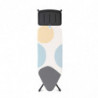 Маса за гладене Brabantia C 1003374, 124x45 см, 7 позиции за регулиране, Поставка за парогенератор, Бял/Сив