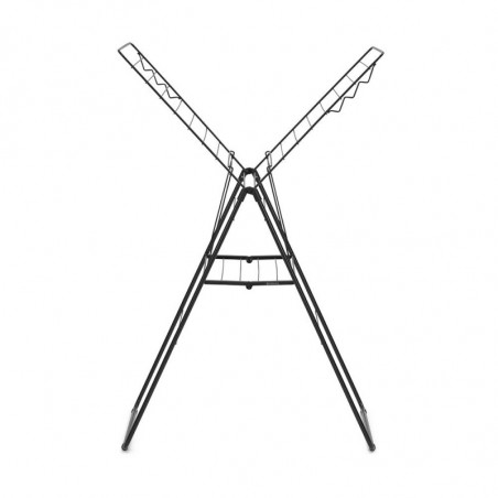 Сушилник за дрехи Brabantia Hangon 1004165, 20 м, 6 закачалки, Регулируем, Заключване за деца, Черен/мат