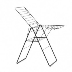 Сушилник за дрехи Brabantia Hangon 1004165, 20 м, 6 закачалки, Регулируем, Заключване за деца, Черен/мат