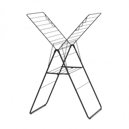Сушилник за дрехи Brabantia Hangon 1004165, 20 м, 6 закачалки, Регулируем, Заключване за деца, Черен/мат