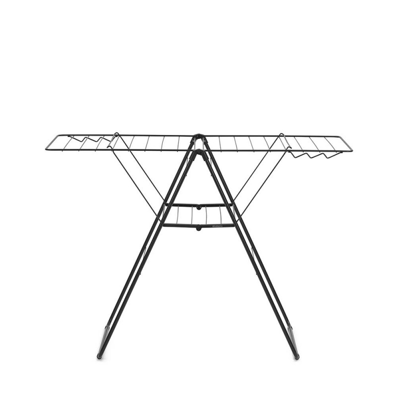 Сушилник за дрехи Brabantia Hangon 1004165, 20 м, 6 закачалки, Регулируем, Заключване за деца, Черен/мат