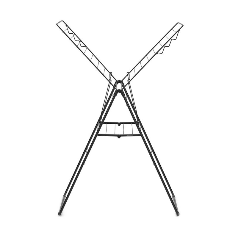 Сушилник за дрехи Brabantia Hangon 1004165, 20 м, 6 закачалки, Регулируем, Заключване за деца, Черен/мат