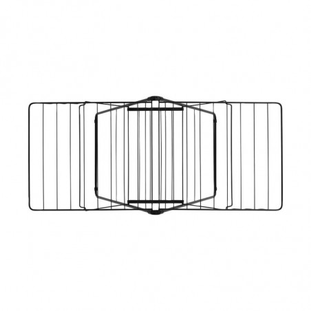 Сушилник за дрехи Brabantia Hangon 1004165, 20 м, 6 закачалки, Регулируем, Заключване за деца, Черен/мат