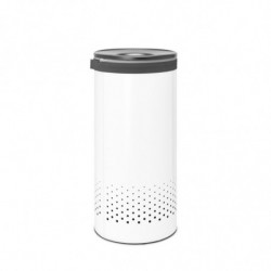 Кош за пране Brabantia 1004178, 35 л, Пластмасов капак, Пълнене без отваряне, Вентилационни отвори, Бял
