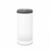 Кош за пране Brabantia 1004178, 35 л, Пластмасов капак, Пълнене без отваряне, Вентилационни отвори, Бял