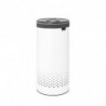 Кош за пране Brabantia 1004178, 35 л, Пластмасов капак, Пълнене без отваряне, Вентилационни отвори, Бял