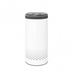 Кош за пране Brabantia 1004178, 35 л, Пластмасов капак, Пълнене без отваряне, Вентилационни отвори, Бял