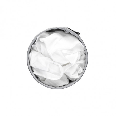 Кош за пране Brabantia 1004178, 35 л, Пластмасов капак, Пълнене без отваряне, Вентилационни отвори, Бял