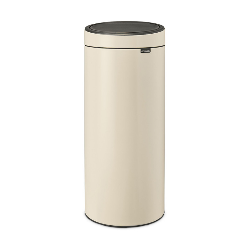 Кош за боклук Brabantia Touch Bin New 1005544, 30 л, Безшумно и плавно затваряне, Бежов