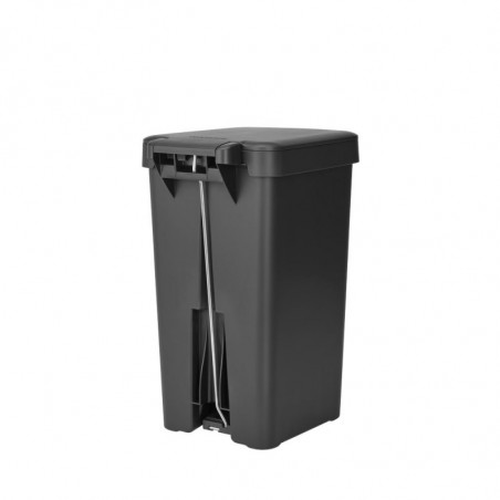 Кош за боклук с педал Brabantia StepUp 1008479, 16 л, Екологични материали, Голям отвор, Тъмносив