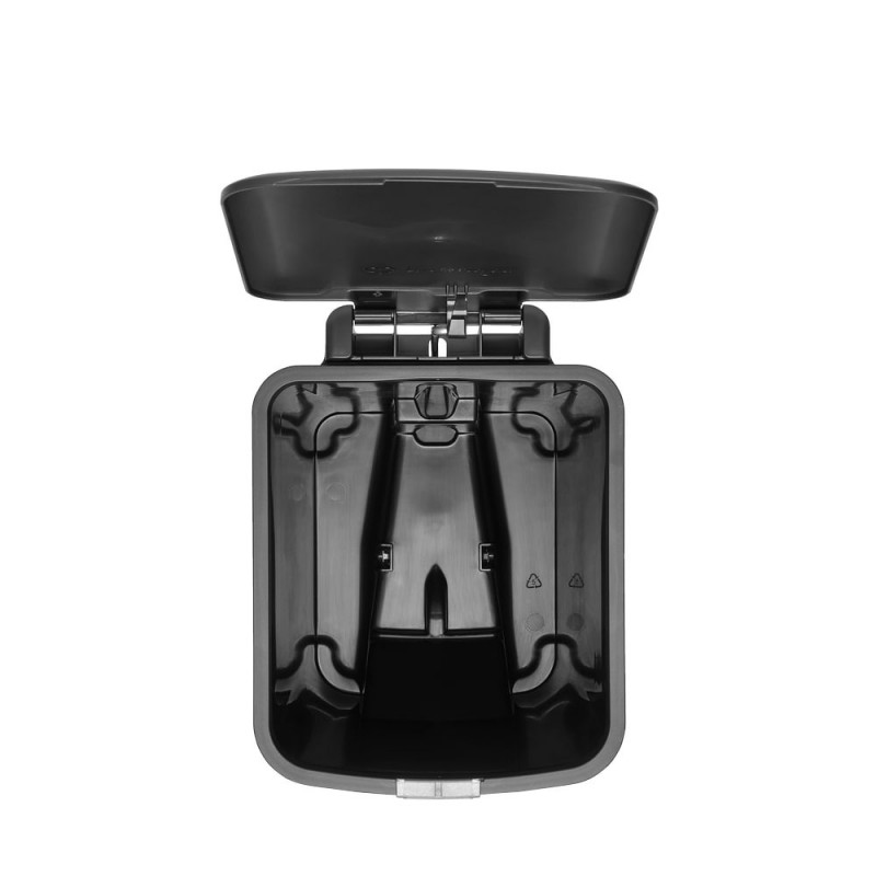 Кош за боклук с педал Brabantia StepUp 1008479, 16 л, Екологични материали, Голям отвор, Тъмносив