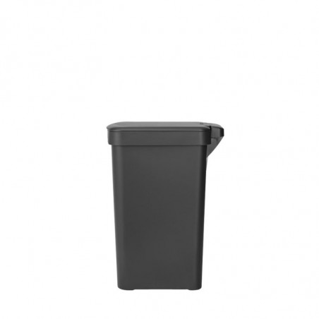 Кош за боклук с педал Brabantia StepUp 1008479, 16 л, Екологични материали, Голям отвор, Тъмносив