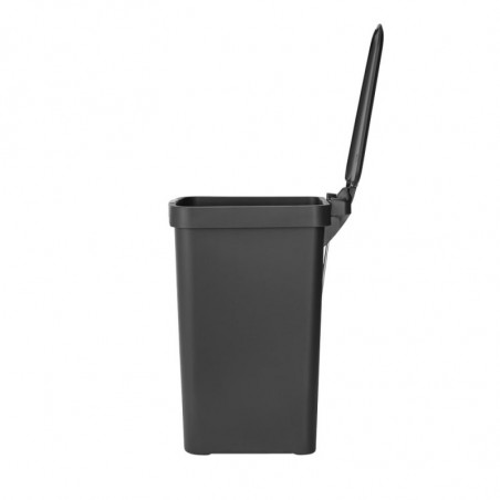 Кош за боклук с педал Brabantia StepUp 1008479, 16 л, Екологични материали, Голям отвор, Тъмносив