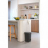 Кош за боклук с педал Brabantia StepUp 1008479, 16 л, Екологични материали, Голям отвор, Тъмносив
