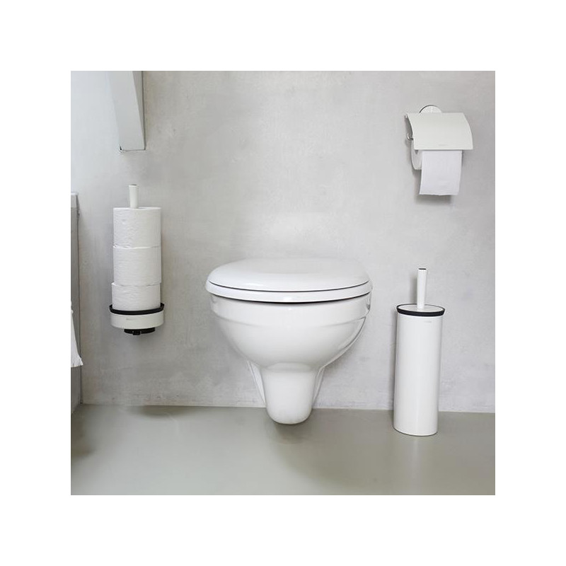 Държач за тоалетна хартия Brabantia Profile 90300319, Устойчива на корозия, Бял
