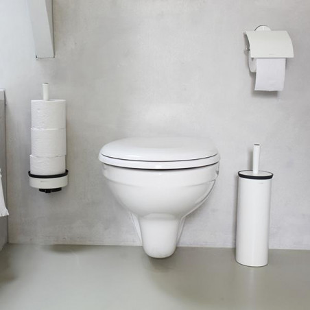 Държач за тоалетна хартия Brabantia Profile 90300319, Устойчива на корозия, Бял