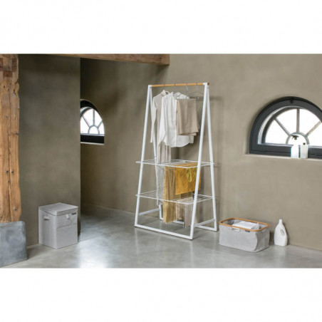 Кутия за пране Brabantia Stackable 1000827, 35 л, Преден отвор, Широк капак, Сгъваема, Сив