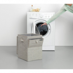 Кутия за пране Brabantia Stackable 1000827, 35 л, Преден отвор, Широк капак, Сгъваема, Сив
