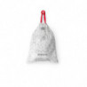 Торбички за кош Brabantia PerfectFit NewIcon 1005490, Размер Y, 20 л, 40 броя, Бял