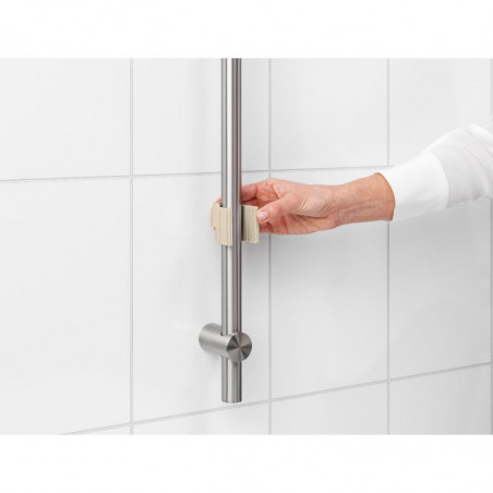 Органайзер за душ Brabantia ReNew 1006272, 7.5х13.3х24.4 см, Дъно с отвори за вода, Устойчивост на корозия, Бежов