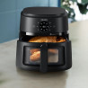 Фритюрник с горещ въздух AirFryer Philips NA230/00, 1700W, 6.2л, 60-200C, 13 програми, Таймер, Rapid Air, Черен