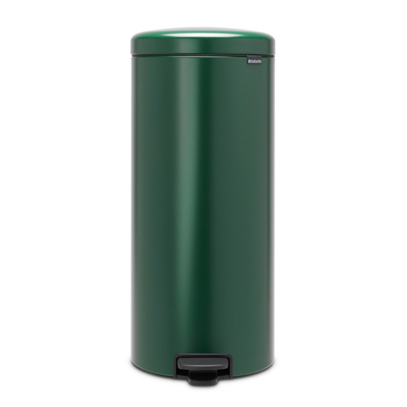 Кош за боклук с педал Brabantia NewIcon 1003210, 30 л, Плавно затваряне, Противоплъзгаща основа, Тъмнозелен