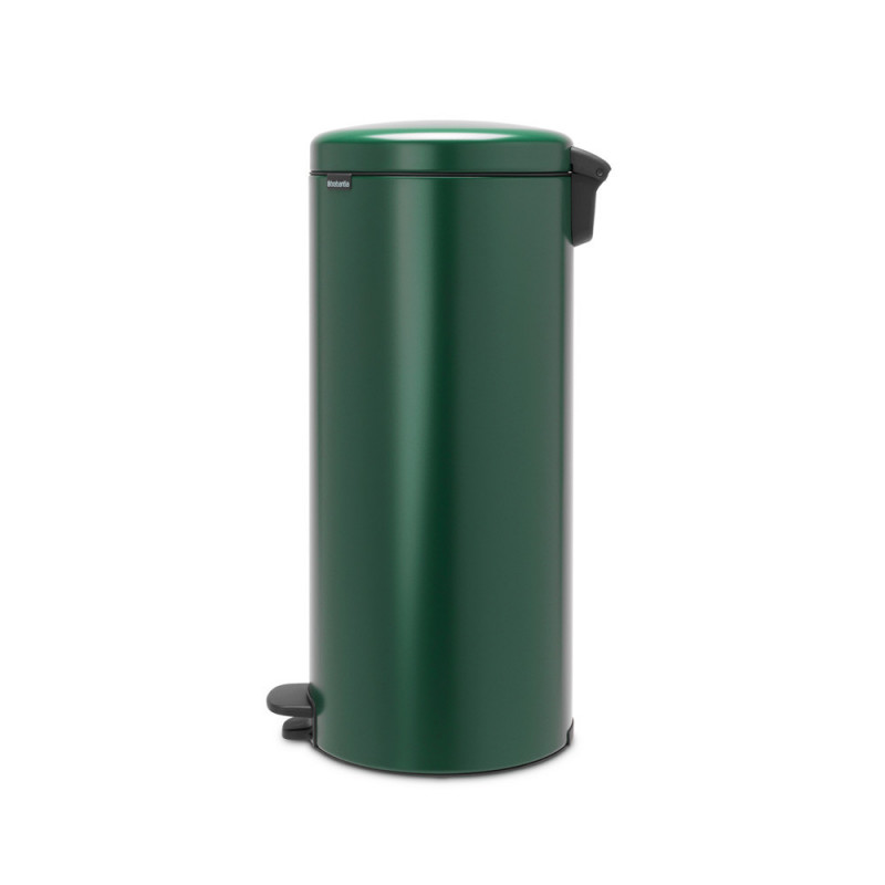 Кош за боклук с педал Brabantia NewIcon 1003210, 30 л, Плавно затваряне, Противоплъзгаща основа, Тъмнозелен
